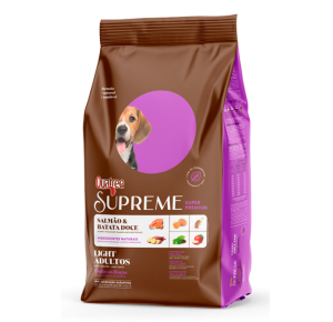 Ração Seca Quatree Supreme Light Salmão e Batata Doce Cães Adultos Todas as Raças 15kg