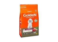 Ração Golden Fórmula Mini Bits Para Cães Adultos de Porte Pequeno Sabor Carne e Arroz 3kg