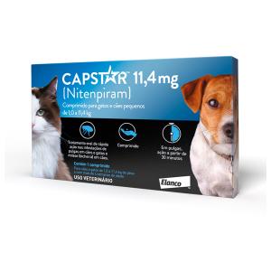 Antipulgas Elanco Capstar 11mg para Cães e Gatos de até 11kg - 1 comprimido