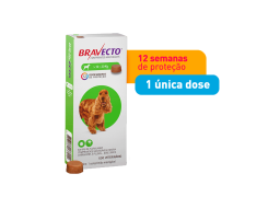 Antipulgas e Carrapatos Bravecto MSD para Cães de 10 a 20 kg 1 comprimido 500mg