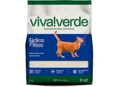 Areia Higiênica Biodegradável Limpeza Plena Viva Verde Grãos Finos-  4 kg