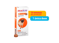 Antipulgas e Carrapatos Bravecto MSD para Cães de 4,5 a 10 kg 1 comprimido 250mg