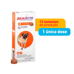 Antipulgas e Carrapatos Bravecto MSD para Cães de 4,5 a 10 kg 1 comprimido 250mg