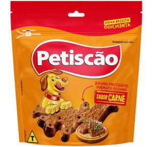 Bifinho Petiscão para Cães Adultos Sabor Carne Ossinho 250g