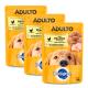 Kit 3 Ração Úmida Para Cachorro Pedigree  Adulto Raças Medias e Grandes Frango Ao Molho Sachê 100g