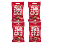 KIT 4 Snack Quatree Bifinhos para Cães Sabor Churrasco 60g