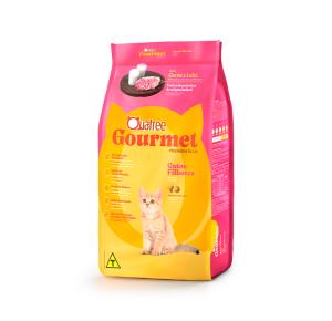 Ração Seca Quatree Gourmet Carne e Leite Gatos Filhotes - 1kg