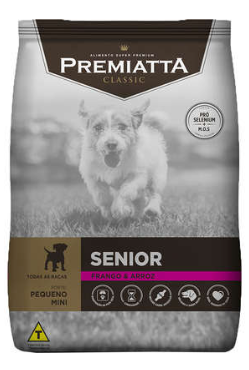 Ração Premiatta Classic Frango e Arroz para Cães Sênior de Raça Mini e Pequena 7,5kg