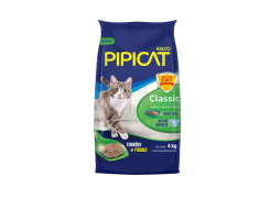 Areia Higiênica Pipicat Classic para Gatos 4kg