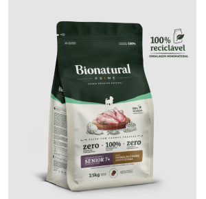  Ração Bionatural Prime Senior 7 Para Cães Raças Pequenas Frango 2,5Kg