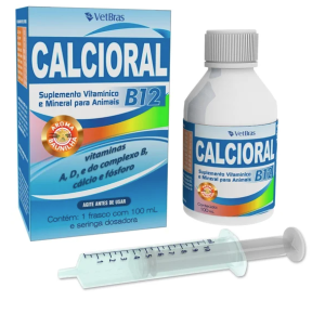 Calcioral B12 Suplemento Vitamínico e Mineral Vetbrás 100 ml