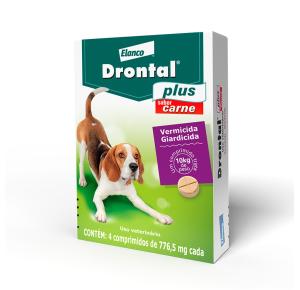 Vermífugo Drontal Plus para Cães de até 10kg com 4 Comprimidos