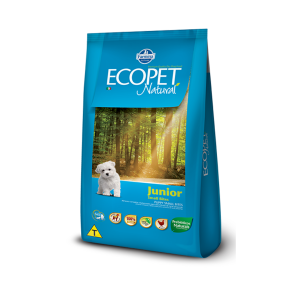 Ração Ecopet Natural Junior para Cães Filhotes Raças Pequenas  Small Bites 3kg