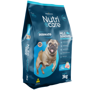 Ração Premiatta Dermato Nutri Care Fish Rice Mini Bits para Cães Adultos Raças  Pequenas e minis Sabor Peixe e Arroz 3kg