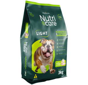 Ração Premiatta Nutri Care  Light  Sobrepeso  e Castrados para Cães Adultos Raças Pequenas e minis Sabor Frango e Arroz 3kg