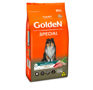 Ração Golden Special para Cães Adultos de Porte Pequeno Sabor Frango e Carne 15kg 