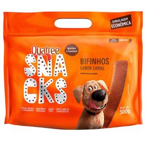 Snack Quatree Bifinhos para Cães Sabor Carne 500g