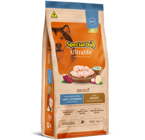 Ração Special Dog Ultralife Light/Castrados Para Cães Adultos de Raças Médias e Grandes Frango e Arroz 15kg