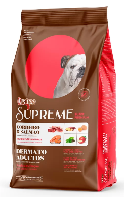 Ração Seca Quatree Supreme Dermato Cordeiro e Salmão Cães Adultos 3kg