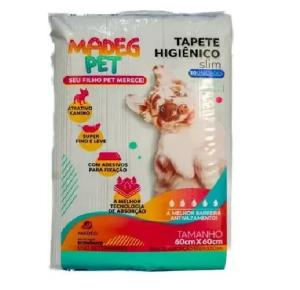 Tapete Higiênico Para Cães Slim Pets 60cmx60cm 30 Unidades Madeg Pet