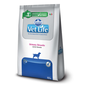 Ração Farmina Vet Life Natural Urinary Struvite para Cães Adultos com Distúrbios Urinários 10.1kg